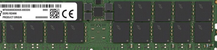 Оперативная память серверная Micron DDR5-6400 96 ГБ RDIMM ECC — MTC40F204WS1RC64BC1 — фото 1