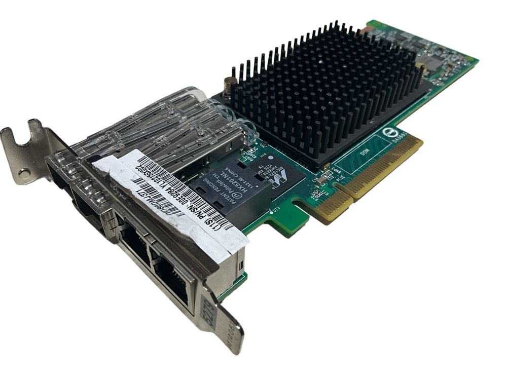 Сетевая карта IBM 00E9284 4-Port Ethernet Adapter PCIe 2x10GbE FCoE SR 2x1GBE RJ45 (Low Profil — фото 1