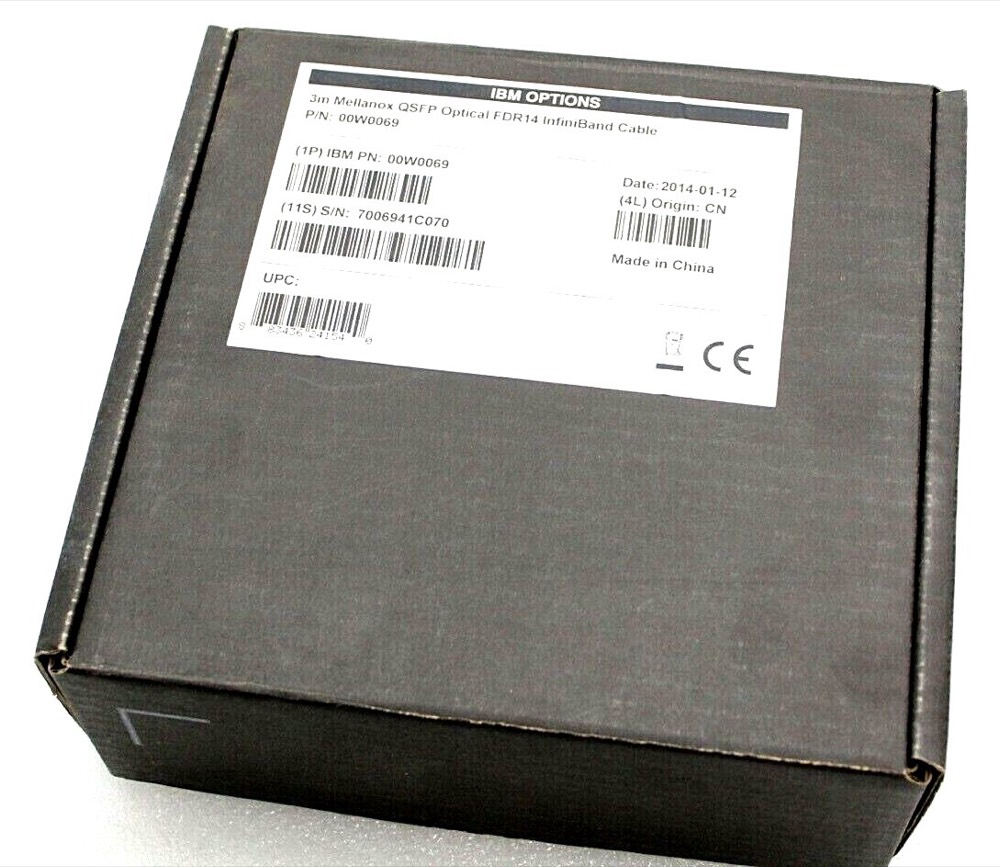 Трансивер 00W0069 MELLANOX 3m 56Gb/s QSFP Optical FDR14 InfiniBand Cable — фото 1