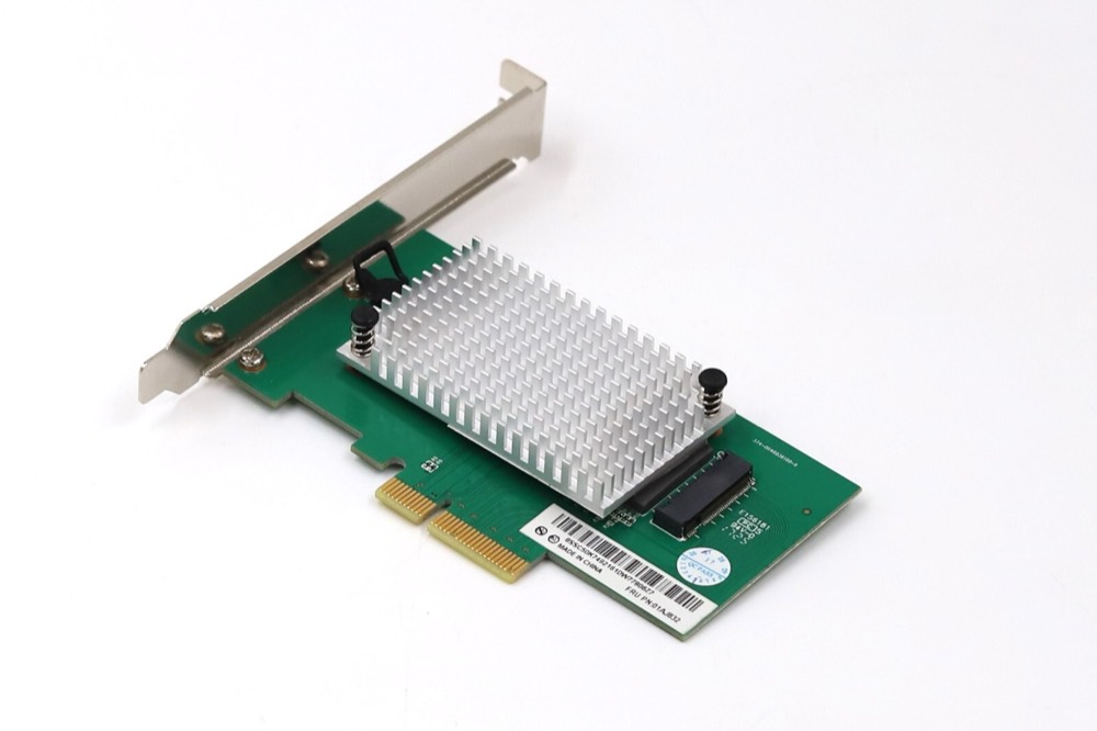 Райзер Lenovo PCIe x4 to M.2 SSD Riser Card With Heat Sink FRU P/N: 01AJ832 Tested — фото 1