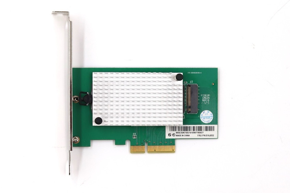 Райзер Lenovo PCIe x4 to M.2 SSD Riser Card With Heat Sink FRU P/N: 01AJ832 Tested — фото 2