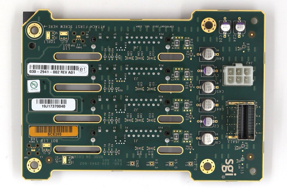 Бэкплейн HPE PCA UV3 Disk Backplane Board P/N: 030-2941-002 Tested Working — фото 2