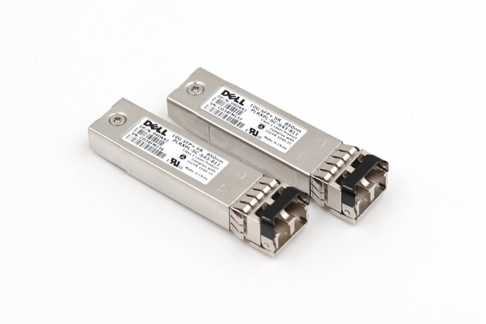 Трансивер Lot of 2 Dell 10G SFP+ SR 850nm Optical Transceiver Module Dell P/N: 09DKXJ — фото 1