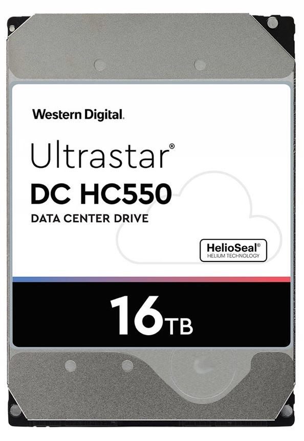 Жёсткий диск WD Ultrastar DC HC550 16 ТБ SAS 3.0 7200 об/мин 3,5" (WUH721816AL5204) — фото 1