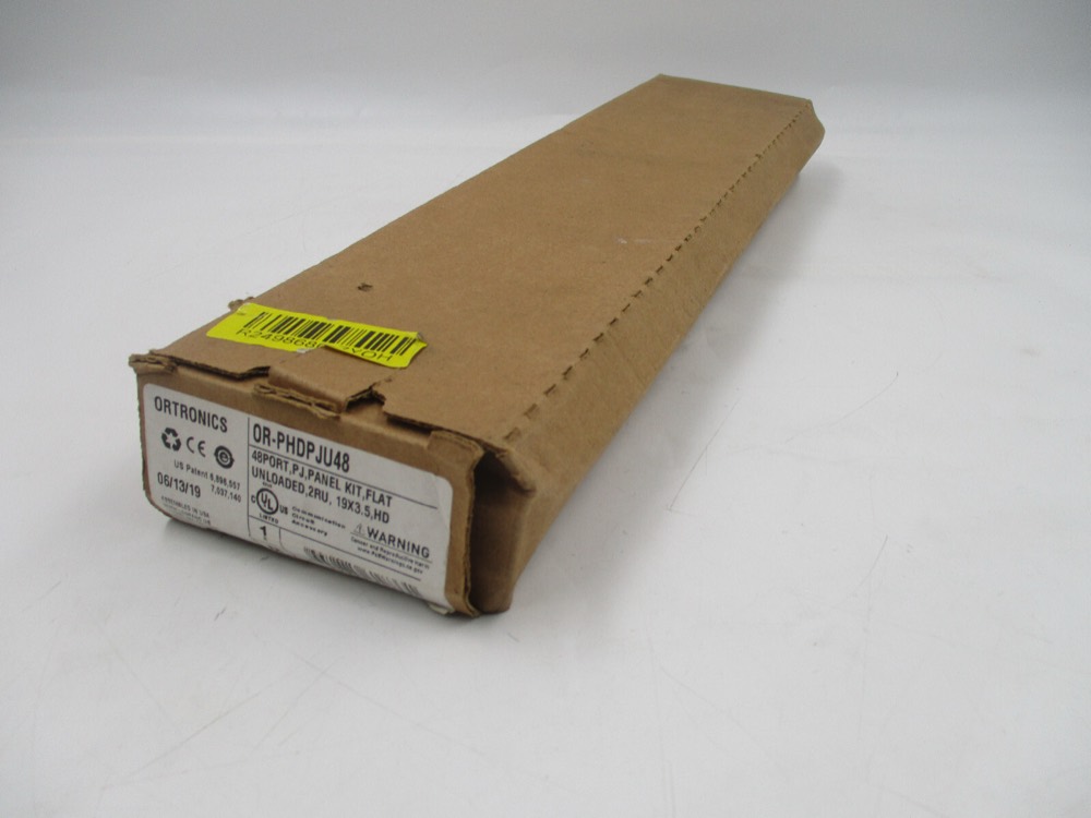 Корпусная деталь Ortronics 0R-PHDPJU48 48-Port PJ Panel Kit Flat Unloaded 2RU 19x3.5 HD Tested — фото 2