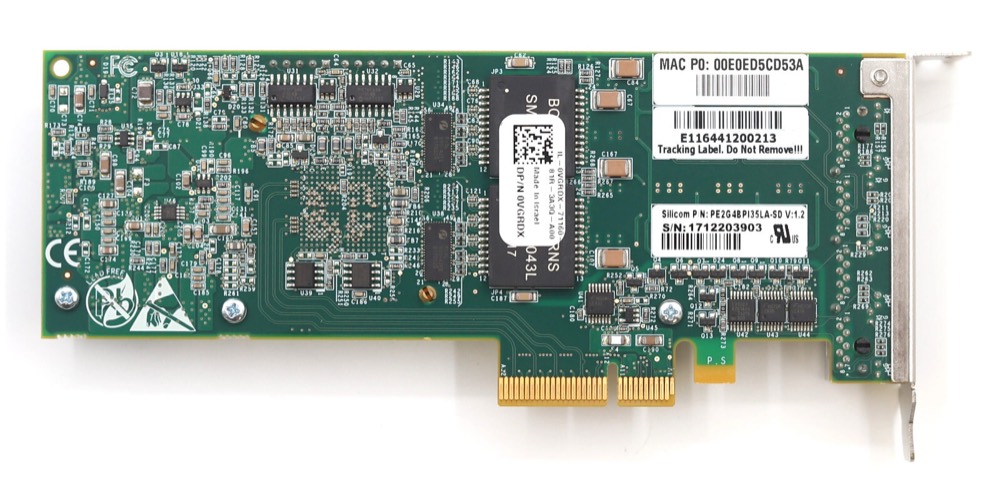 Адаптер Dell Quad-Port Gigabit Ethernet PCIe Network Adapter Dell P/N: 0VGRDX Tested — фото 2