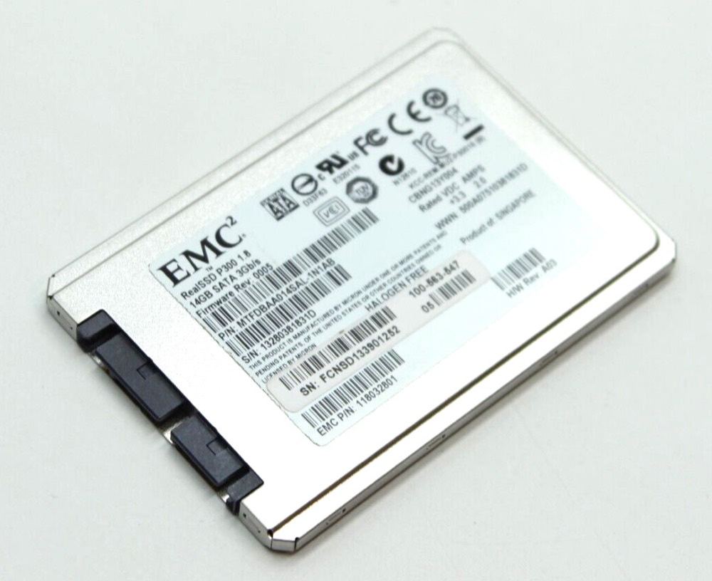 SSD-накопитель 100-563-547 EMC 14GB (SLC) SATA 3Gb/s uSATA 1.8-in SSD VNXe3100 — фото 1
