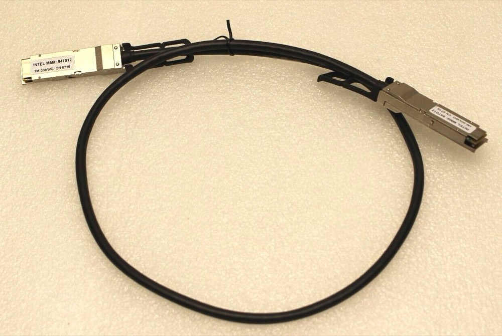 Трансивер 100CQQF3010 INTEL Intel Omni-Path Cable Passive Copper QSFP-QSFP F 30AWG 1M — фото 1