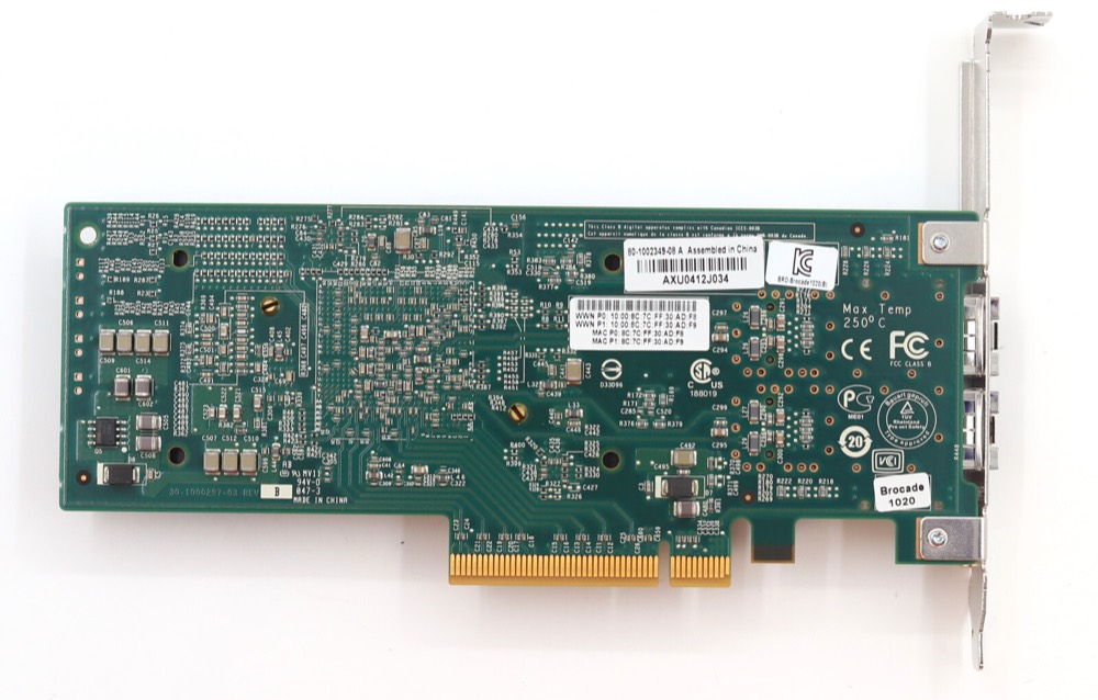 Трансивер IBM Brocade 1020 Dual-Port 10GbE SFP PCIe Network Adapter P/N: 42C1822 Tested — фото 3