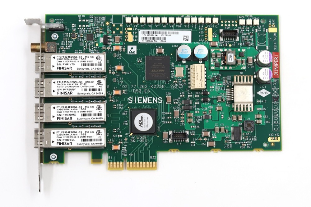 Плата Siemens 10277262 Quad-Port K2258 D52 E5 PCIe MRI Imaging Board Tested Working — фото 2