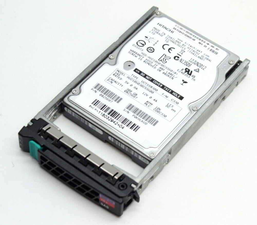 Компонент 118032942+04 EMC 300GB 10k SAS 2.5'' HUC106030CSS600 WITH TRAY — фото 1