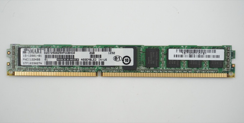 Модуль памяти Smart Modular 2GB DRAM DIMM Memory Module P/N: 15-12001-01 Tested Working — фото 1
