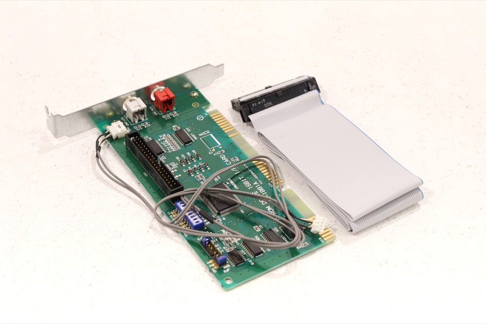 Линейная плата Mitsumi CD-ROM Drive 16-Bit ISA Interface Card W/Ribbon Cable P/N: 74-1881A — фото 1