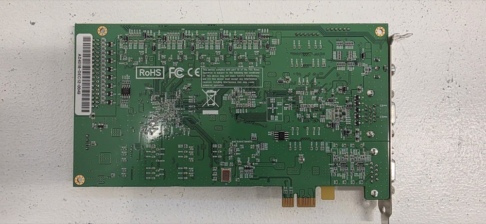Плата i3 International 16-Channel PCIe X1 Capture Card P/N: AD-4016 Tested Working — фото 2