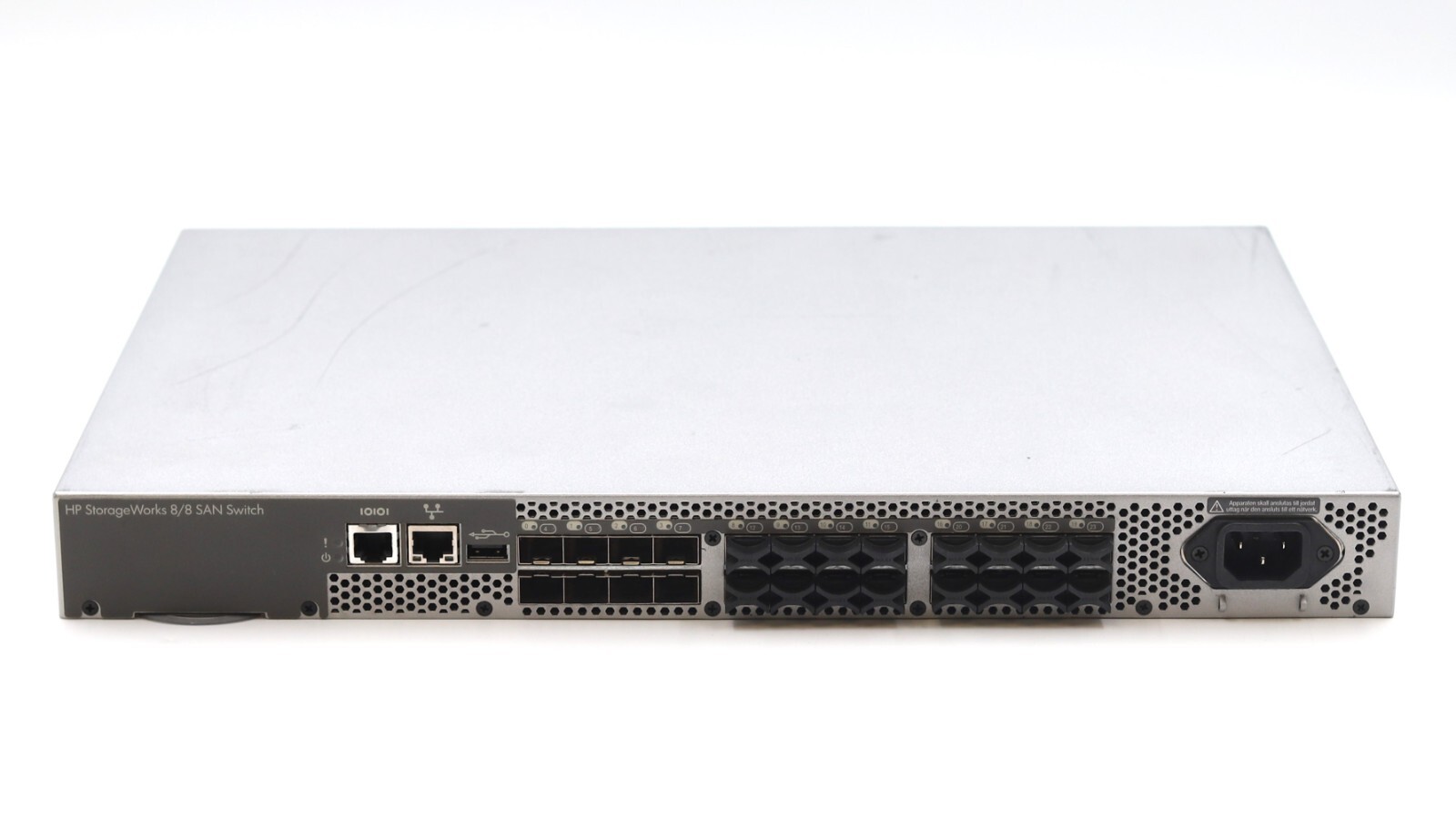 Коммутатор HP StorageWorks 8/8 16-Ports Enabled Full Fabric SAN Switch P/N: 492291-002 — фото 1