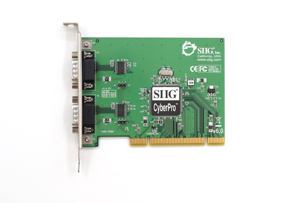 Адаптер SIIG CyberSerial Dual PCIe 16550 RS232 Serial Adapter Card P/N: JJ-P02012-S6 — фото 2