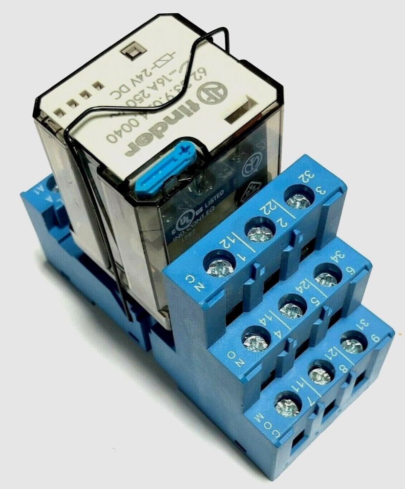 Электрокомпонент FINDER 17RZ 8 PIN ICE CUBE RELAY in finder type 92.03 RELAY SOCKET WITH CLIP — фото 1