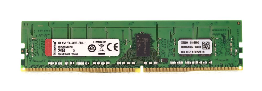 Модуль памяти Kingston 8GB 1Rx8 PC4-2400T-RD0-11 ECC REG Server Memory P/N: KSM24RS8/8MEI — фото 1