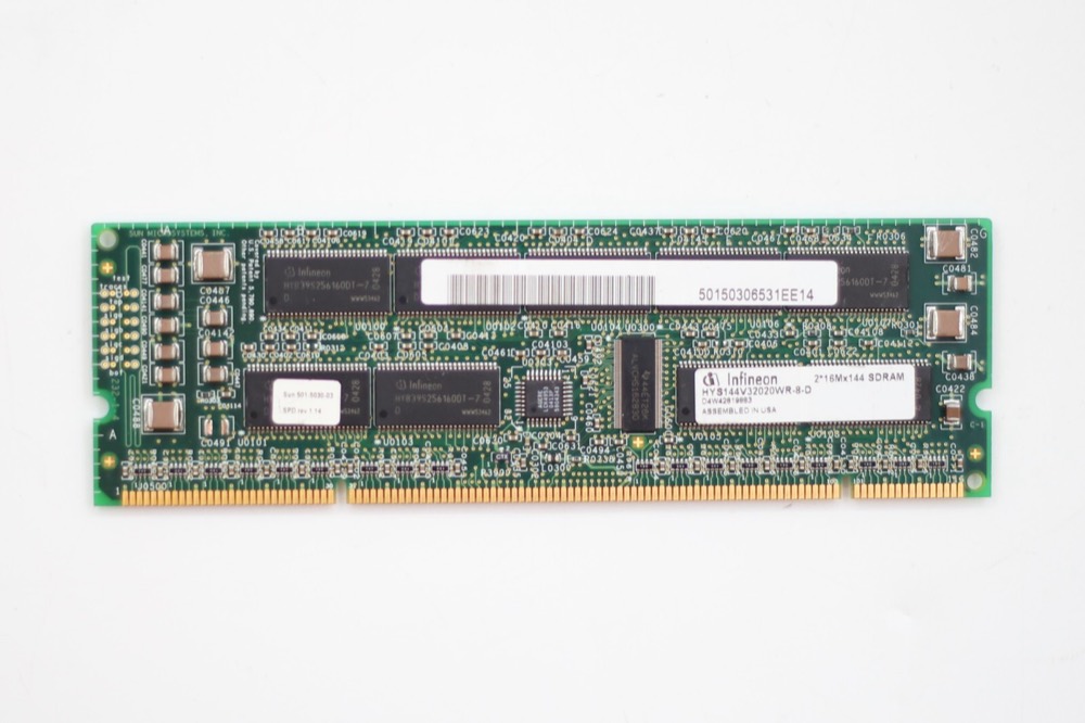 Сервер Infineon 2*16Mx144 512MB 100MHz PC100 ECC REG Server RAM HYS144V32020WR-8-D — фото 1