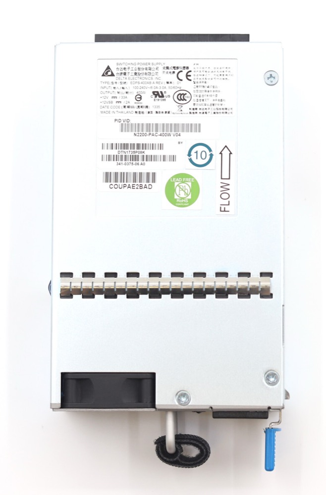 Блок N2200-PAC-400W питания Cisco Nexus 2200 400 Watt Power Supply P/N: N2200-PAC-400W V04 Tested Working — фото 2
