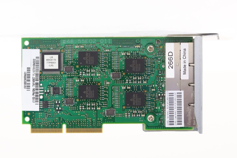 Сетевая карта IBM CCIN 266D Quad-Port Gigabit Host Ethernet Adapter P/N: 74Y4870 Tested — фото 3