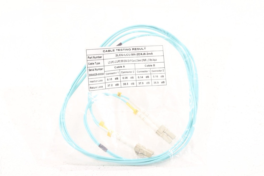 Кабель Generic 2M Duplex Fiber Optic Patch Cable P/N: 2LCU-LCU.M4-2DXJ8.2mA — фото 1