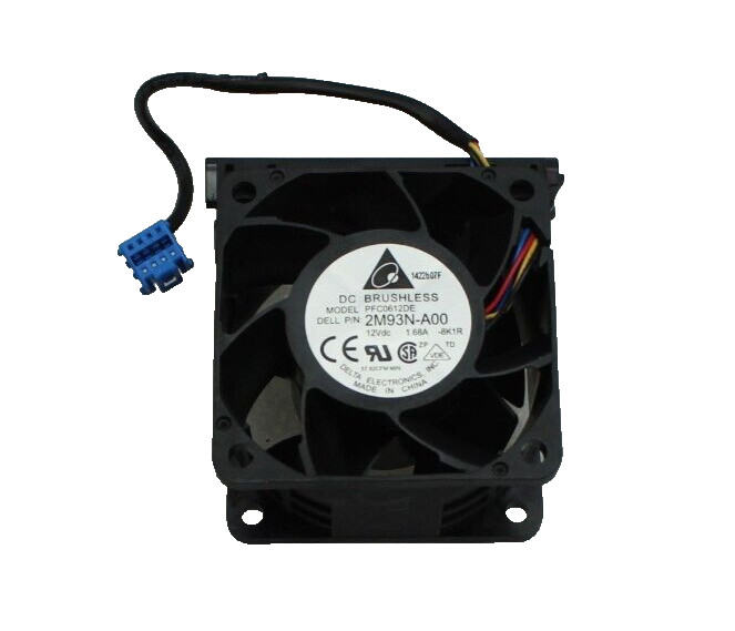 Вентилятор 2M93N 0RJ82F New Dell PowerEdge R510 R515 12V Cooling Server Fan Black — фото 1