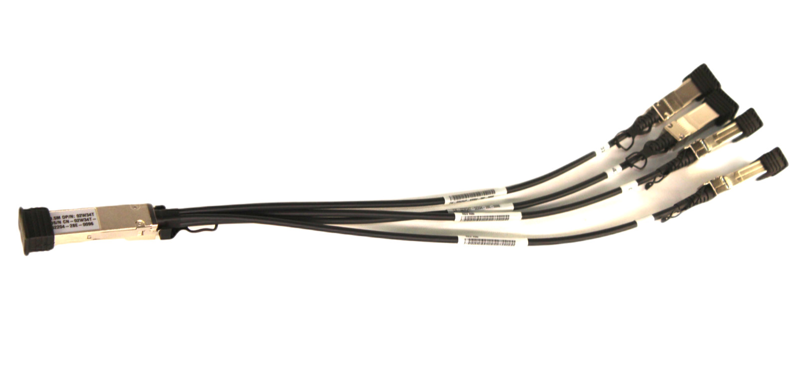 Трансивер 2W34T NEW Dell Force10 copper breakout cable 0.5M QSFP+ to 4x SFP+ 74764-9133 — фото 1