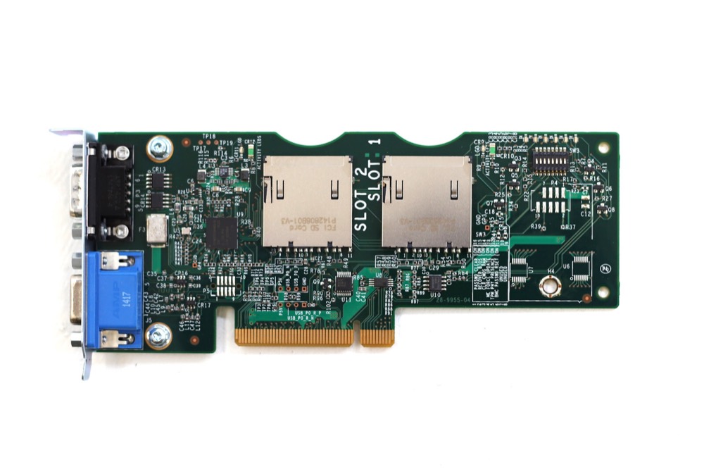Плата Cisco Dual-Port Fe/Male VGA 2x16GbE SD Slot PCIe Storage Card P/N: 73-13685-04 — фото 2