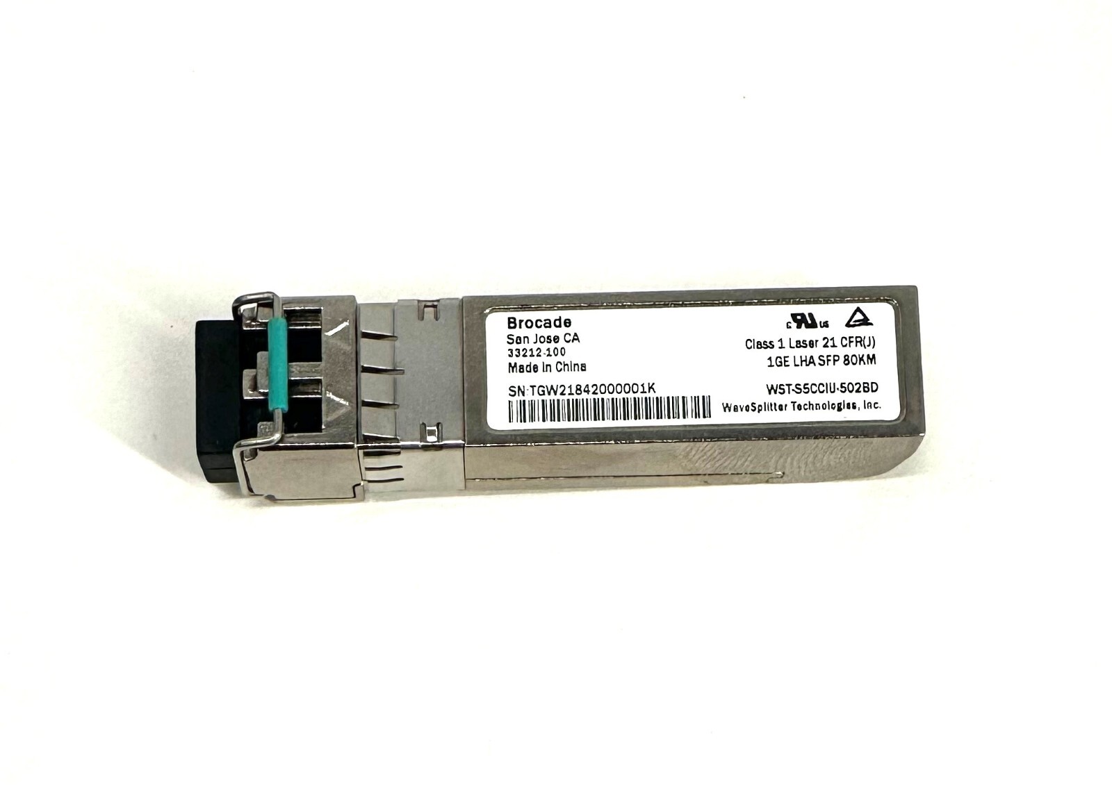 Трансивер Brocade 33212-100 1GE LHA SFP 80KM LC WST-S5CCIU-502B New — фото 1