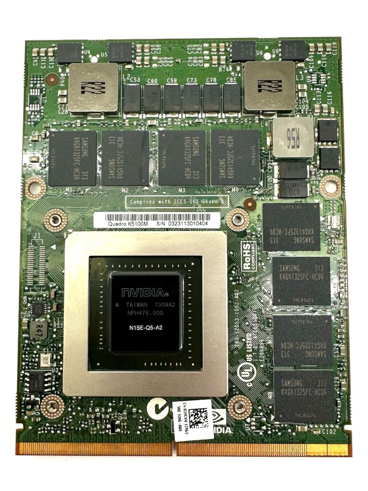 Графический ускоритель 34P9D 3YCVH DELL 8GB GDDR5 N15E-Q5-A2 Nvidia Quadro K5100M Precision M6700 M6800 — фото 1