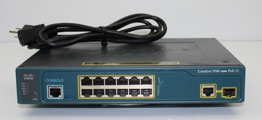 Коммутатор Cisco 3560-12PC-S — фото 1