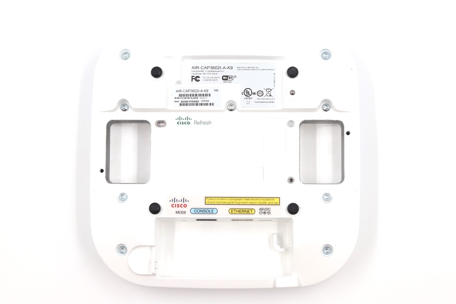 Точка доступа Cisco Aironet 3602i 802.11n Dual-Band Access Point P/N: AIR-CAP3602I-A-K9 Tested — фото 3
