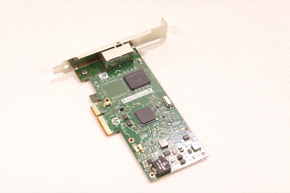 Адаптер HP 361T Dual-Port 1GbE PCIe x4 H/Profile Network Adapter P/N: 656241-002 Tested — фото 1
