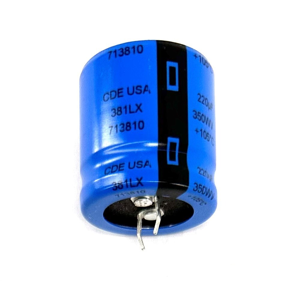 Компонент 381LX221M350K022 Cornell Dubilier CAP ALUM 220UF 20% 350V SNAP (10 Piece) — фото 1