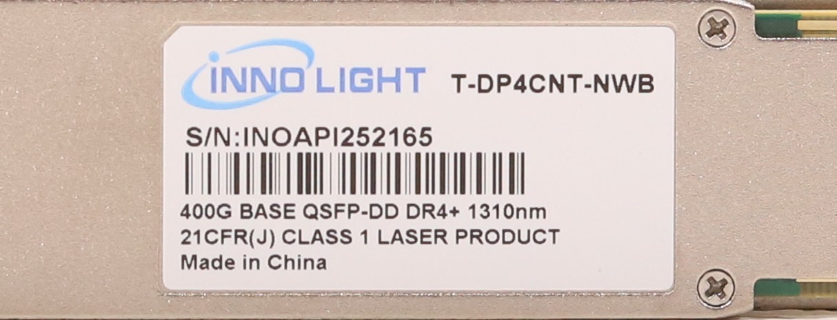 Трансивер T-DP4CNT-NWB InnoLight 400G QSFP-DD DR4+ 1310nm Optical Transceiver Module P/N: T-DP4CNT-NWB — фото 2