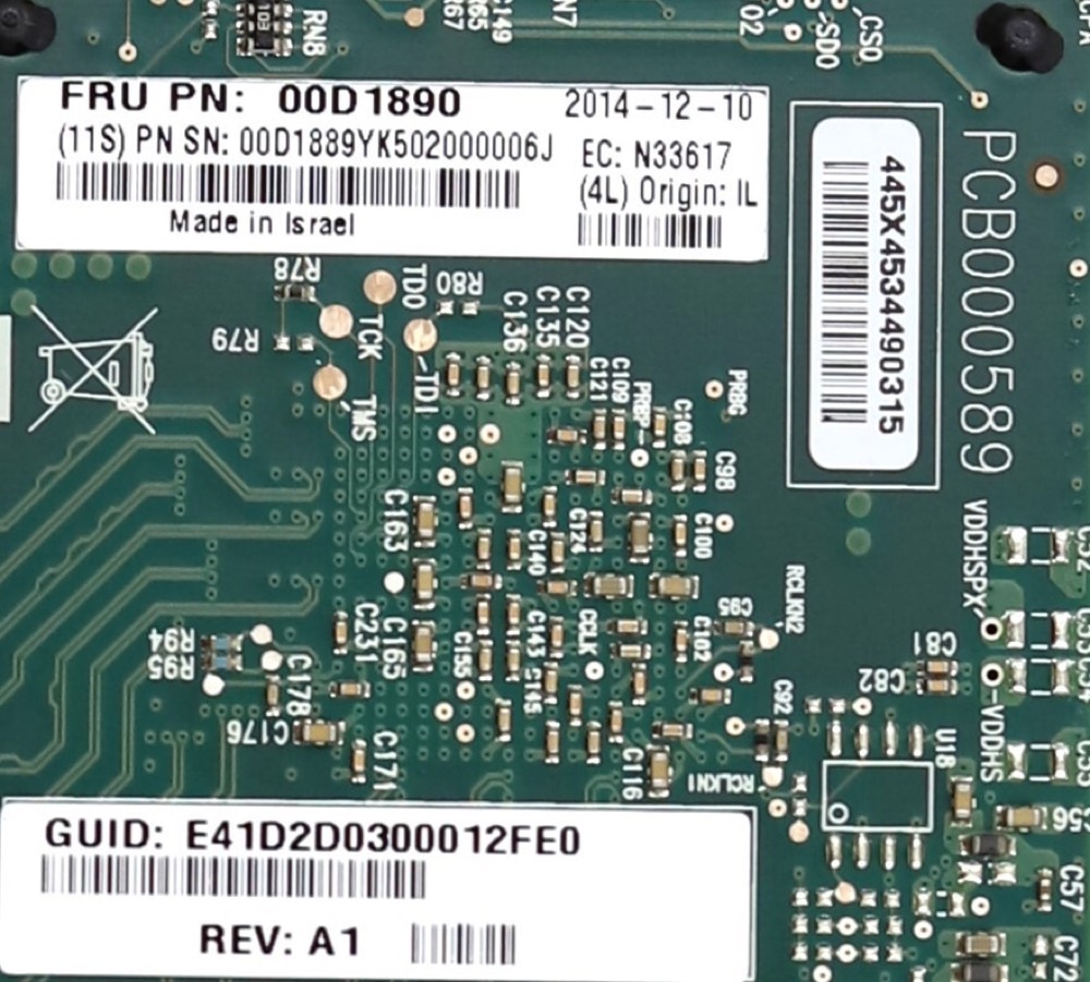 Адаптер Lenovo Connect-IB FDR IB Single-Port 40GB PCIe x8 Host Bus Adapter P/N: 00D1890 — фото 3