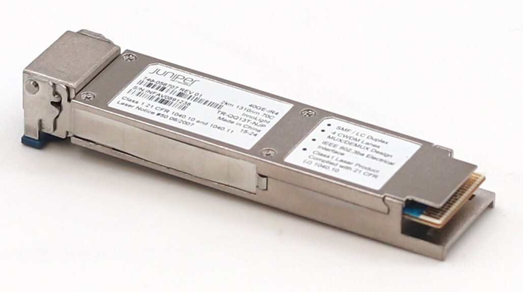 Трансивер Juniper 40GE-IR4 2km 1310nm 70C QSFP+ Transceiver Module P/N: 740-056707 Tested — фото 1