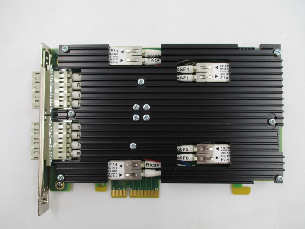 Плата Riverbed Four-Port SX Multimode Fiber Gigabit Ethernet Card P/N: 410-00045-01 — фото 2