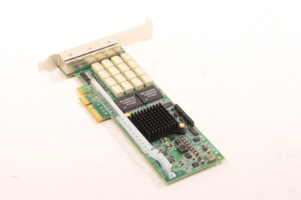 Сетевая карта Riverbed Quad-Port Gigabit PCIe x4 Bypass Network Card P/N: 410-00115-01 Tested — фото 1