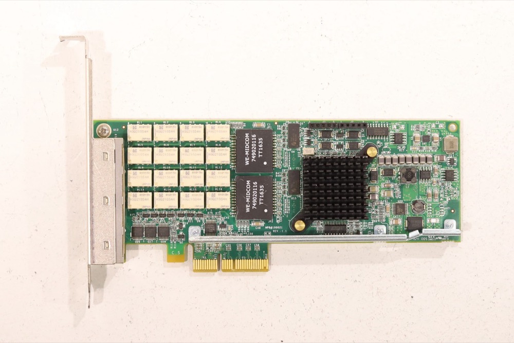 Сетевая карта Riverbed Quad-Port Gigabit PCIe x4 Bypass Network Card P/N: 410-00115-01 Tested — фото 3