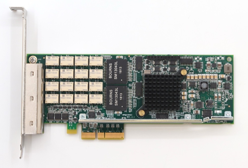 Сетевая карта Riverbed Quad-Port Gigabit Ethernet PCIe Network Card P/N: 410-00115-11 Tested — фото 2