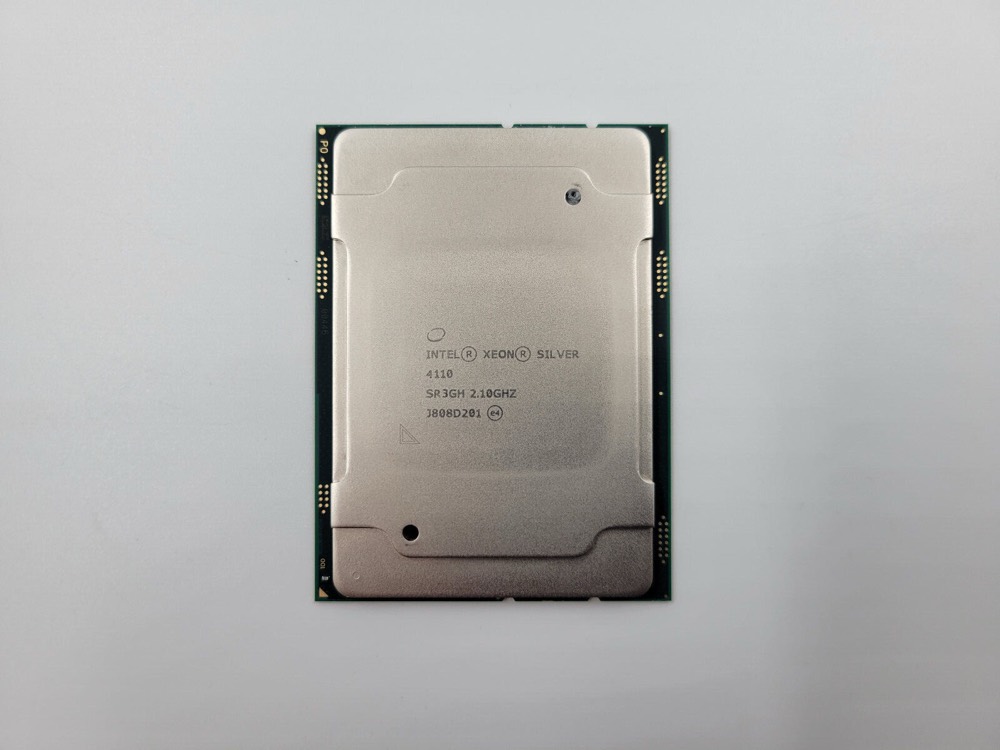 Процессор Intel Xeon Silver 4110 2.10Ghz Eight-Core 11 MB LGA3647 CPU P/N: SR3GH Tested — фото 1