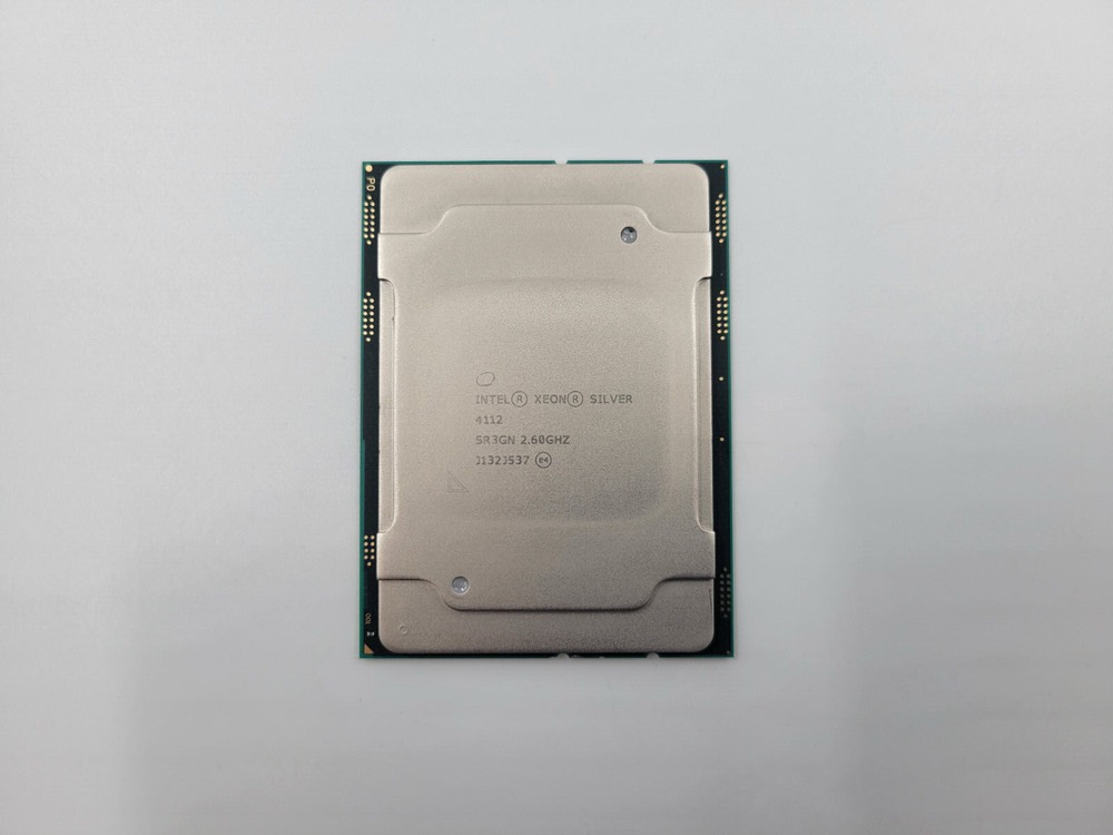 Процессор SR3GN Intel Xeon Silver 4112 2.60Ghz Quad-Core 8.25 MB LGA 3647 CPU P/N: SR3GN Tested — фото 1