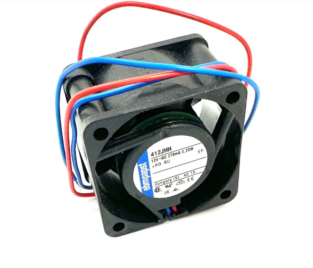 Вентилятор 412JHH EBM PAPST Axial Fan 12VDC 0.27A 3.3W 13000RPM 40*40*25mm 11" — фото 1