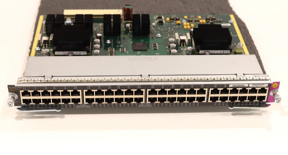 Линейная плата Cisco Catalyst 4500E Series 48-Port PoE+ Gigabit Line Card P/N:WS-X4648-RJ45V+E= — фото 3