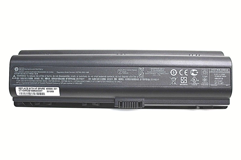 Батарея 455806-001 HP VE12 Notebook Battery for HP PAVILION DV6500 DV6600 DV6700 DV680 — фото 1