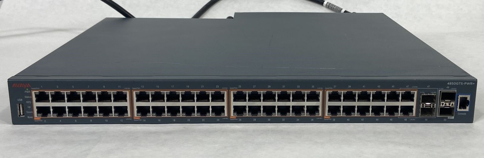 Коммутатор Avaya 4850GTS-PWR+ 48-Port Gigabit PoE 1U Managed Network Switch Tested Working — фото 1