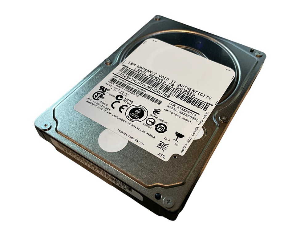 Компонент 49Y7410 New IBM 600GB 10K RPM SAS 2.5 INCH MBF2600RC — фото 1