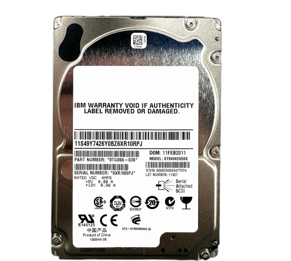 Жёсткий диск 49Y7426 IBM 600GB 10K 6G 2.5" SAS HDD No Tray — фото 1